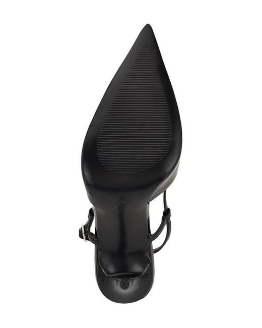 Nine West Black Mianda Pointed Toe Slingback Pump