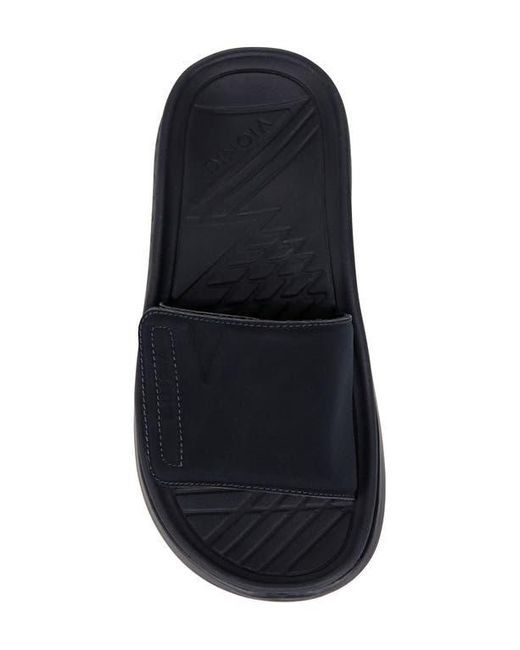 Vionic Black Rejuvenate Slide Sandal