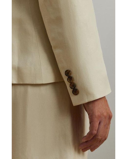 Ralph Lauren Natural Linen Blend Twill Blazer