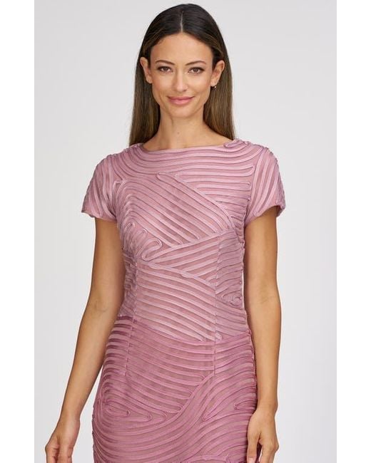JS Collections Pink Julianna Soutache Cocktail Dress