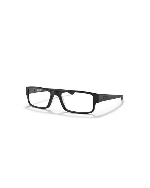 Oakley Black 51Mm Rectangle Optical Glasses for men