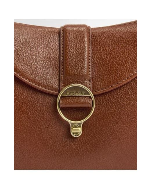 Barbour Brown Alder Leather Sling Bag