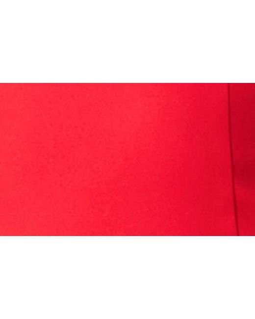 Astr Red Jevi Sleeveless Bubble Midi Dress