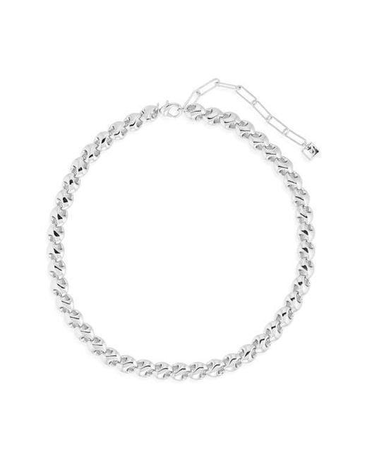 Open Edit Metallic Interlocked Link Necklace