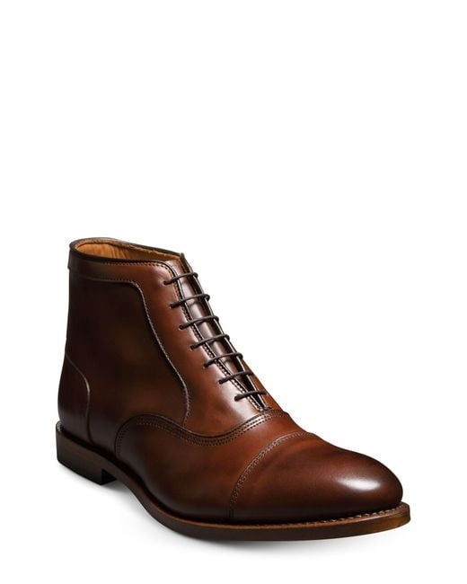 Allen Edmonds Park Cap Toe Boot in Brown for Men Lyst