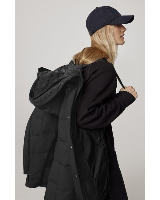 Canada Goose Black Shelburne Water Resistant 625 Fill Power Down Parka