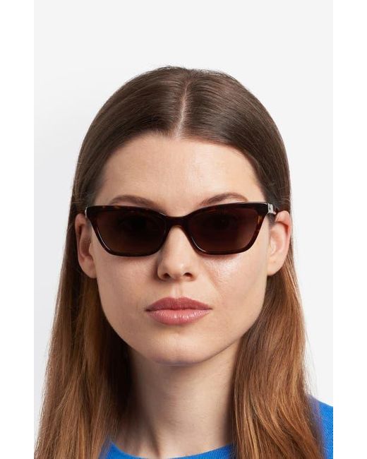 Kate Spade Black Aisha 55Mm Gradient Ectangular Sunglasses