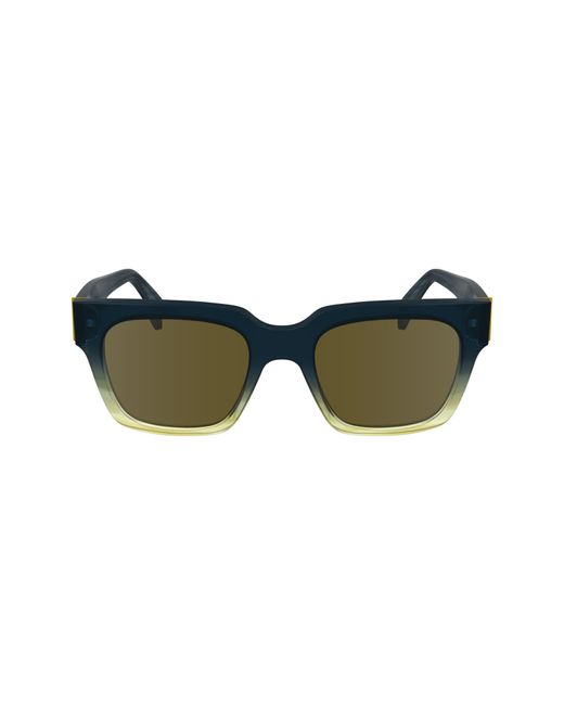Paul Smith Green Kenley 52Mm Rectangular Sunglasses for men