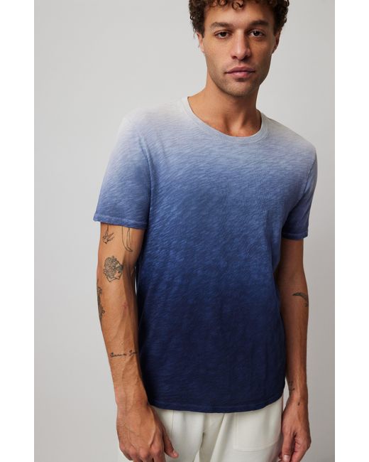 ATM Blue Ombré Cotton Slub T-shirt for men