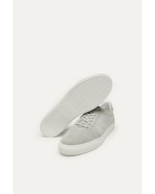 Want Les Essentiels De La Vie Gray Lennon 2.0 Suede Leather Low Sneaker for men