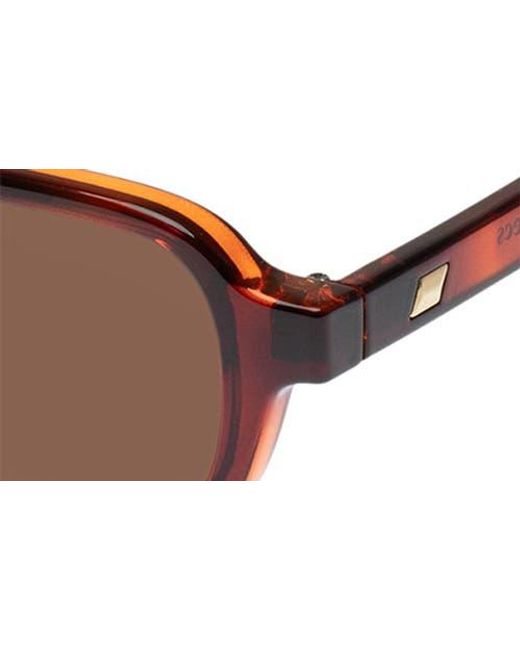Le Specs Brown Pilferer 53Mm Rectangular Sunglasses for men