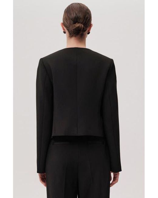 Exquise Black Aster Structured Jacket