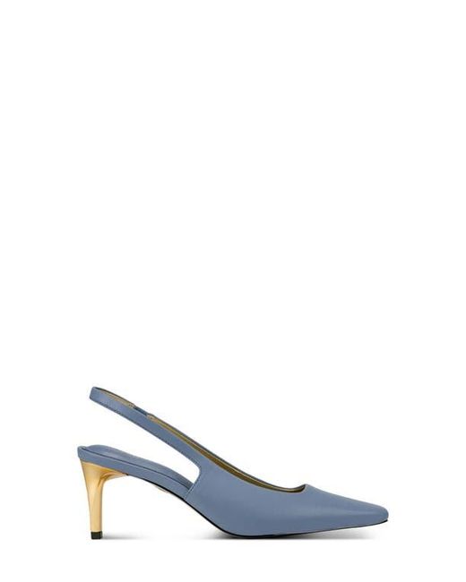 Donna Karan Blue Sidney Slingback Pump