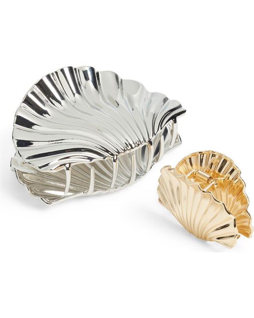 BP. Metallic Assorted 2-Pack Shell Claw Clips