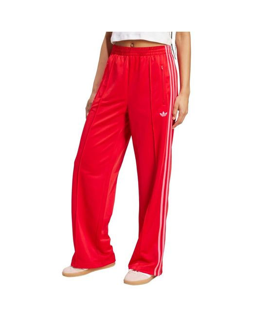 Adidas Red Firebird Recycled Polyester Track Pants