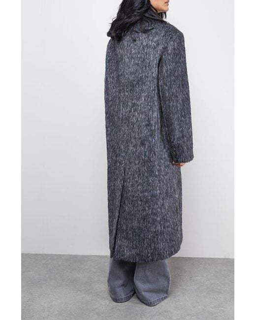 Warehouse Blue Structured Shoulder Coat