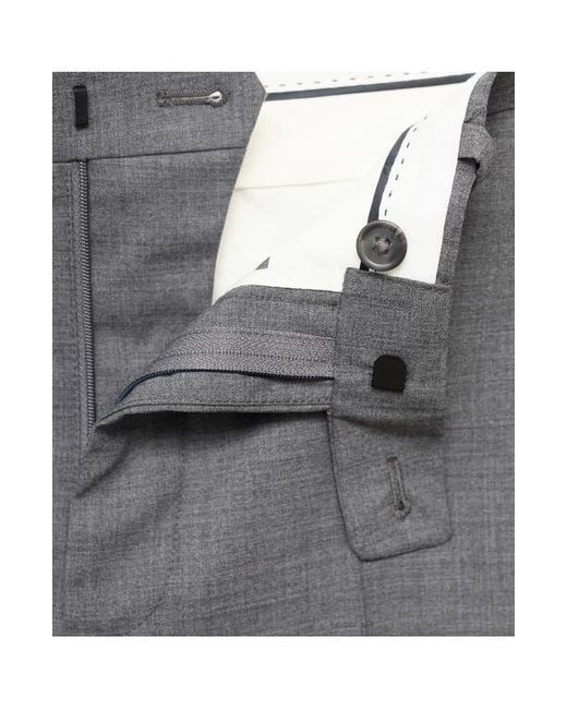 Mango Black Turin Virgin Slim Fit Wool Pants for men
