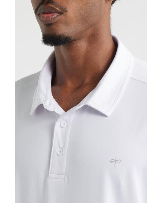 Saint Studio White Tempo Tech Polo for men