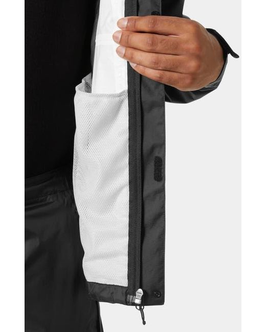 Helly Hansen Black Loke 2.0 Waterproof Packable Jacket for men