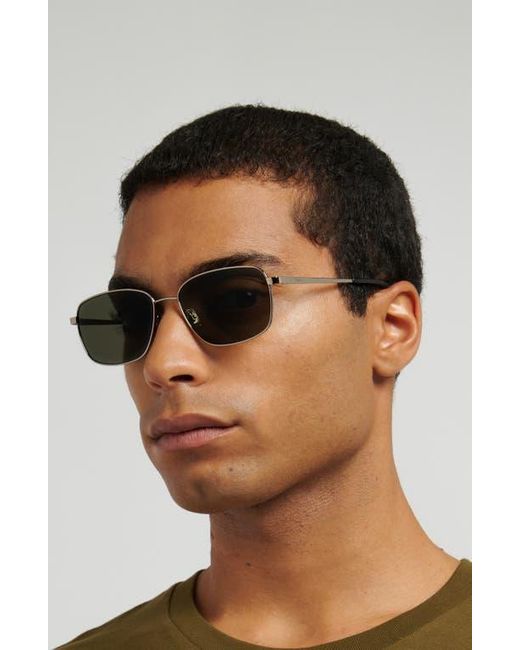 Fossil Gray 58Mm Rectangular Sunglasses for men