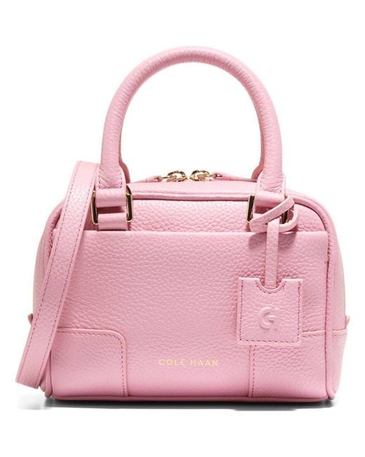Cole Haan Pink Mini Beverly Leather Satchel