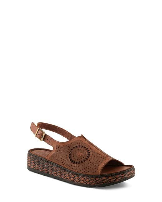Spring Step Brown Cordero Slingback Sandal