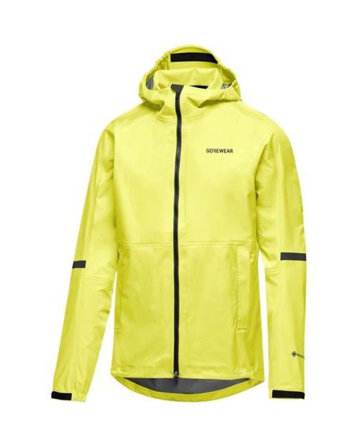 Gore Wear Yellow Lupra 2.0 Gore-Tex Hooded Jacket for men