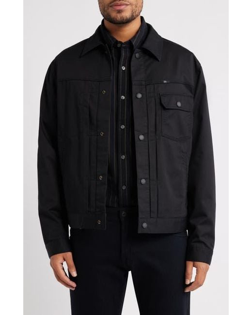 AG Jeans Black Sid Stretch Cotton Blend Jacket for men