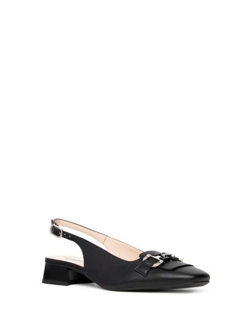 Nero Giardini Black Slingback Bit Loafer Pump