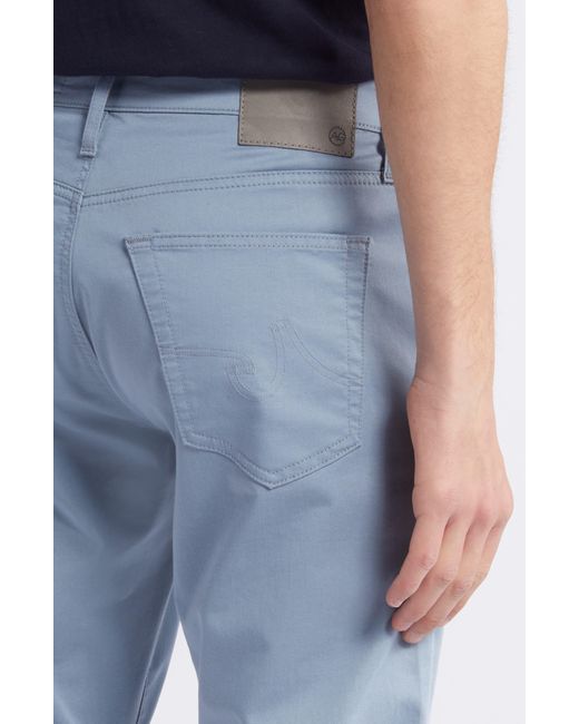 AG Jeans Blue Everett Commuter Performance Slim Straight Sateen Pants for men