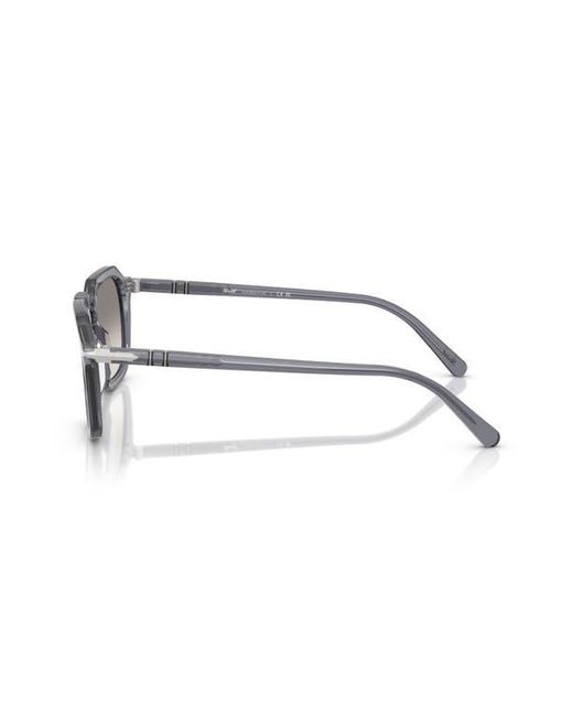 Persol Gray 50Mm Square Sunglasses