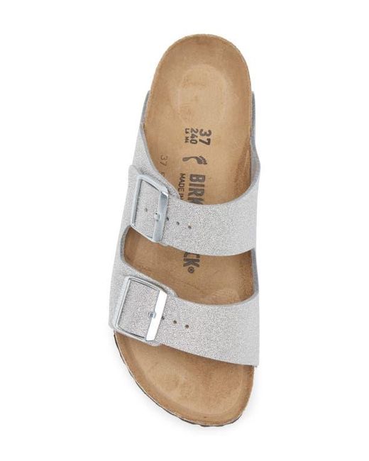 Birkenstock White Arizona Slide Sandal