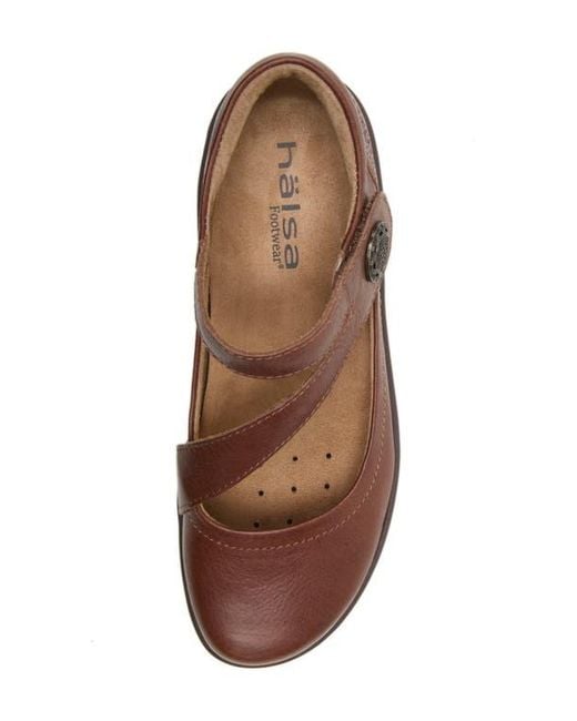 HALSA FOOTWEAR Brown Ava Flat