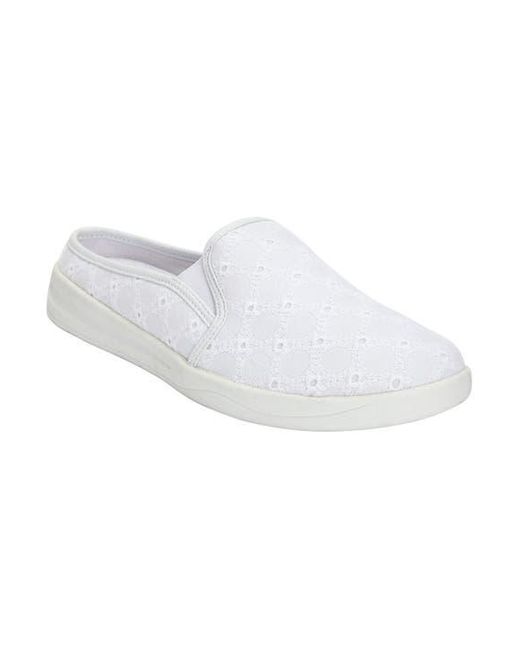 Comfortview White The Camellia Slip On Sneaker Mule