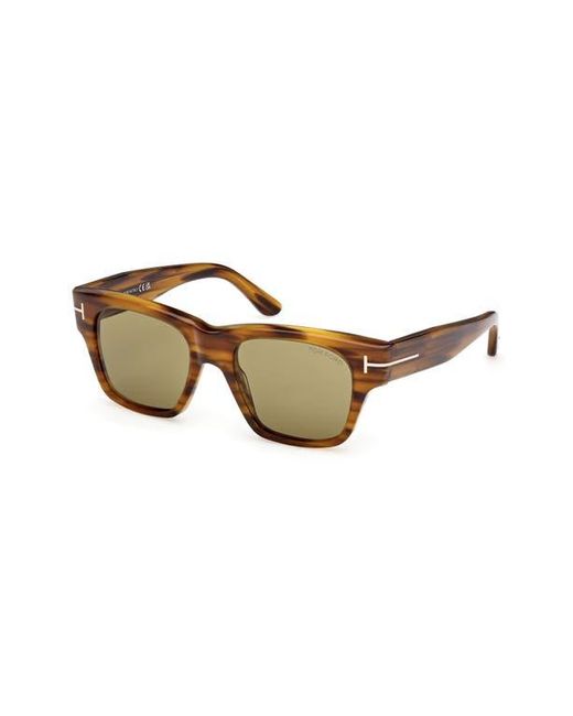 Tom Ford Brown 53Mm Square Sunglasses for men