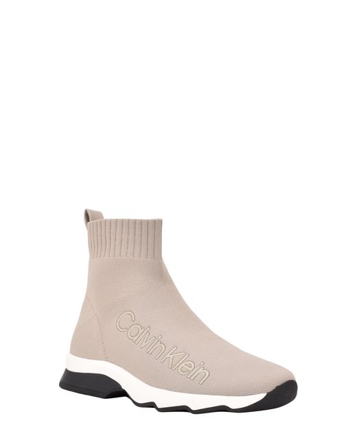 Calvin Klein Karmina Sneaker Boot in White | Lyst