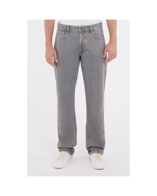 Guess Gray G16 Relaxed Straight Leg Jeans for men