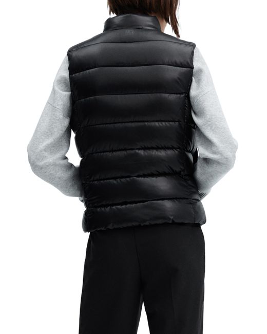 Mango Black Ultralight Quilted Water Repellent Vest