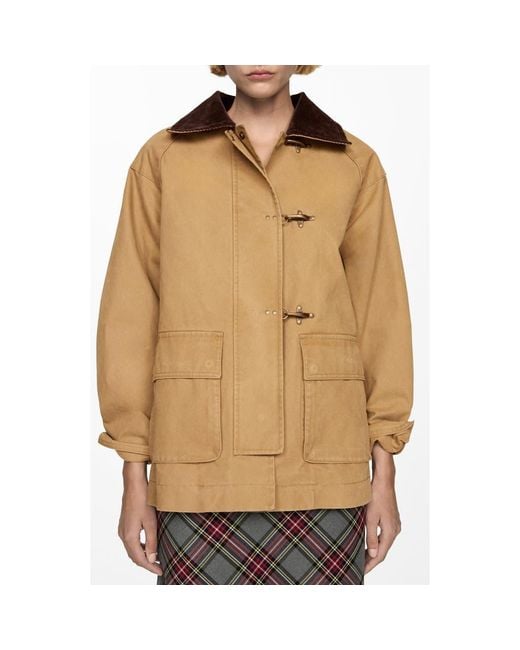 Mango parka coat best sale