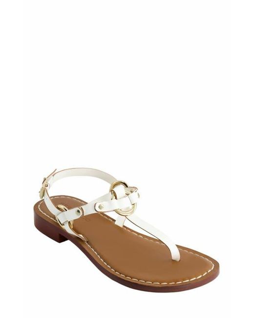 Bernardo White Tuni T-Strap Sandal