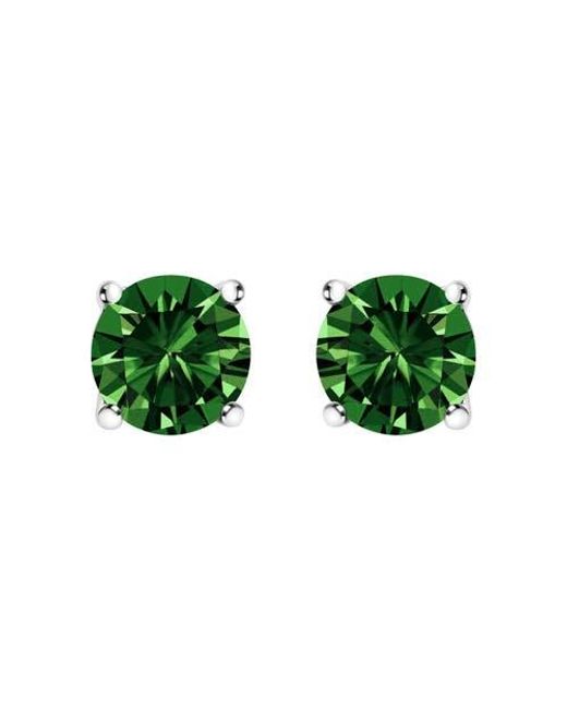 Haus of Brilliance Green 14K 1 1/2 Cttw Lab Grown Diamond Classic Solitaire Stud Earrings