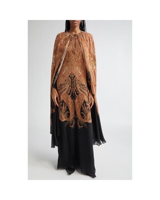 rocky - skimpy brown dress Beaded Fitted Cape Sleeve Gown by GLS Gloria GL3583 – ABC Fashion main image 0
