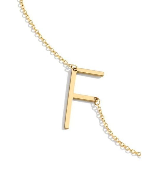 Mint & Lily Metallic Statement Initial Necklace