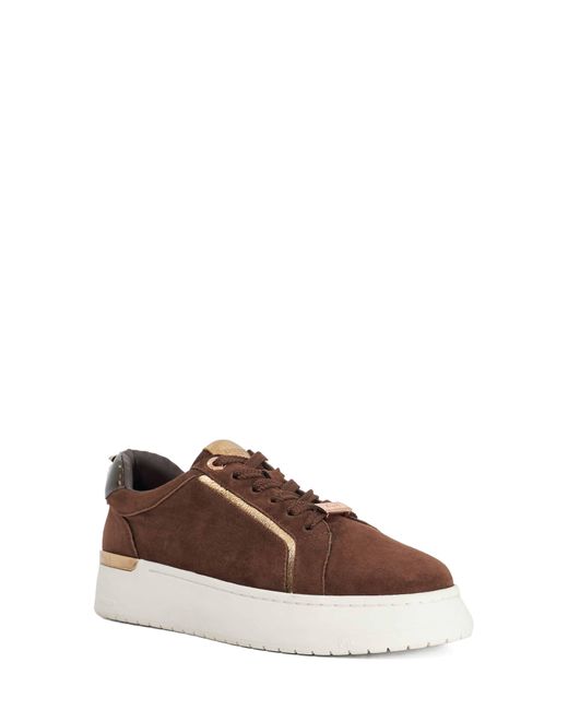 Dune Brown Emmelino Platform Sneaker