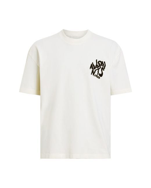 AllSaints White Orlando Logo Graphic T-shirt for men