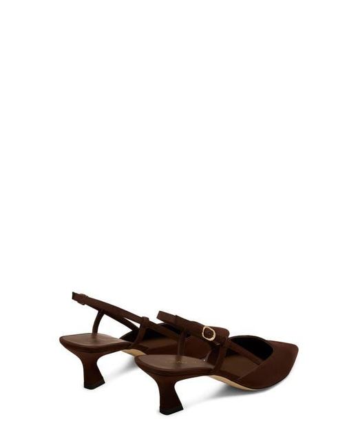 Stuart Weitzman Brown Vinnie 50 Slingback Pump