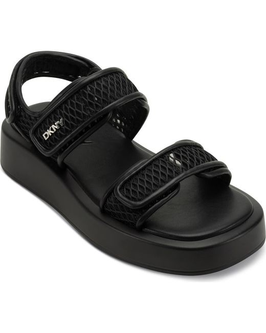 DKNY Black Owyn Platform Sandal