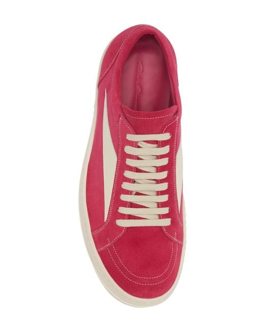 Rick Owens Vintage Sneaks Low Top Sneaker in Pink for Men | Lyst