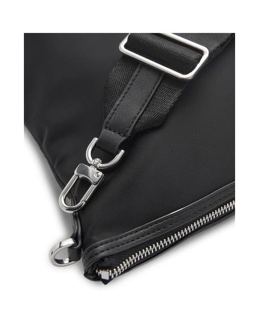 Mango Black Large Nylon Shopper Tote