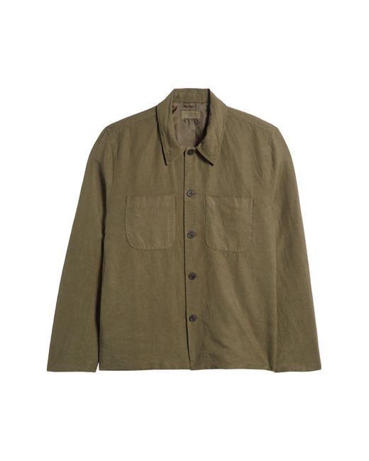 Officine Generale Green Harrison Shirt Jacket for men